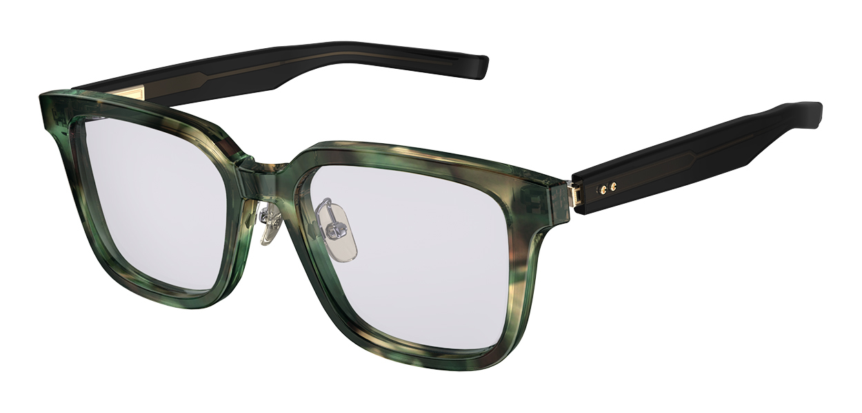 F-62NPZEISS col.864 グリーン × ブラウン ササ レンズ:グレー
