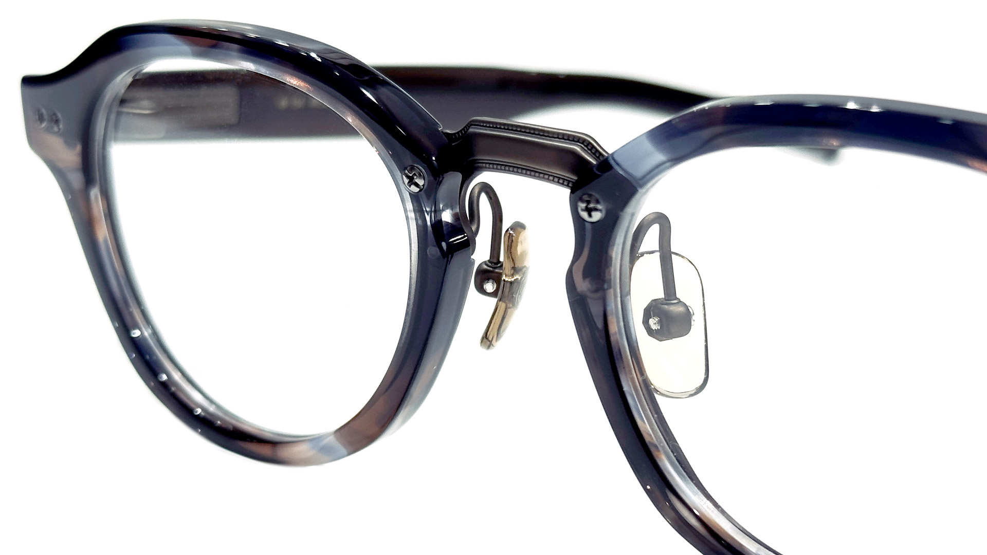 999.9 ネオプラスチックフレーム M-154 ミル模様を施したメタルブリッジ