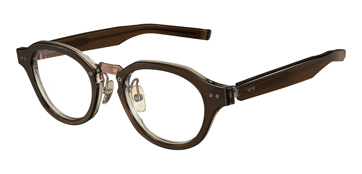 M-154 col.8408 ライトビール×クリアブラウン レイヤー×ライトブラウンシャーリング