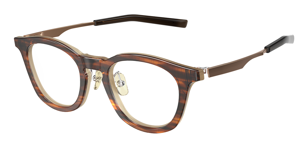 NPM-152 col.9208 ブラウンササ × ペールブラウン レイヤー × ライトブラウンシャーリング