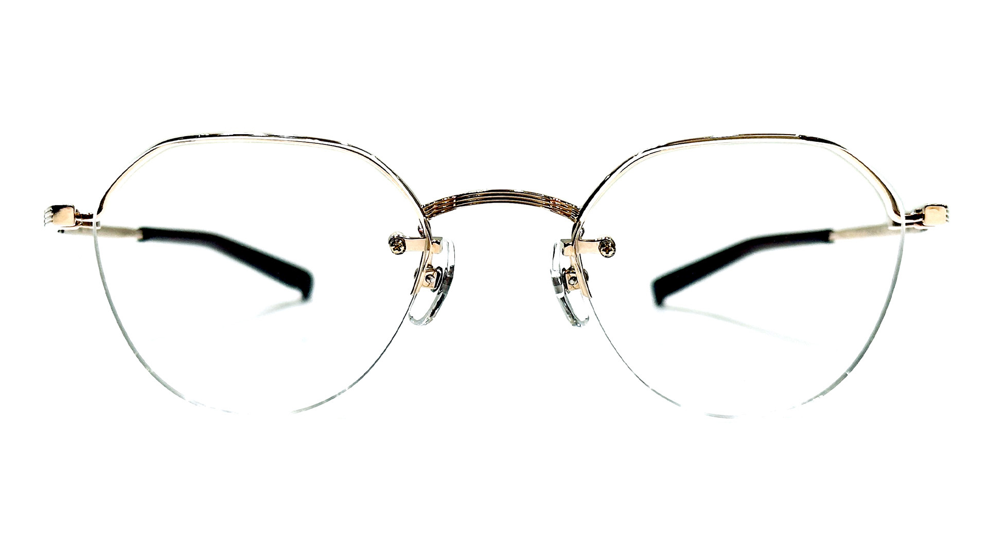 フォーナインズ 2025AW フチ無メガネフレーム O-35T 正面画像